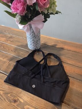lululemon athletica Black Strappy Sports Bra